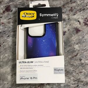OtterBox Symmetry Series iPhone 16 Pro Case - Midnight Blue
